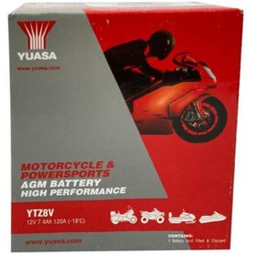 Resim Yuasa YTZ8V 12V 7.4Ah Motosiklet Aküsü X-Max 250/300 - R25 MT-25 - BX9H21000000 