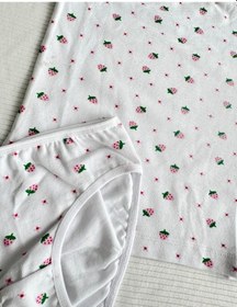 Resim Alya Underwear Kız Çocuk Baskılı Ip Askılı Atlet Ve Slip Takımı Çilek Baskılı 