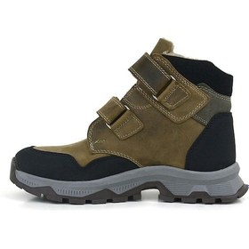 Resim Rakerplus Trekking Hakiki Deri Kahve Cırtlı Erkek Çocuk Bot Bej - Kum 