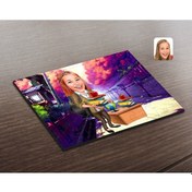 Resim Kişiye Özel Kadın Öğretmen Karikatürlü Ahşap Puzzle-4 