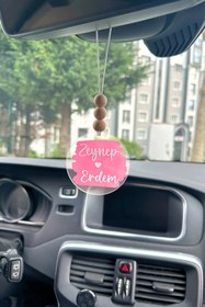 Resim Lusida Design Kişiye Özel Splash Pembe Dikiz Aynası Pleksi Araba Süsü 