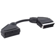 Resim SCART ERKEK SCART DİSİ ARA KABLO 20 CM ELEKTROMER 