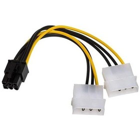 Resim 6 Pin To Molex Power Kablo 6 Pin Ekran Kartı Kablosu 