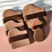 Resim Çikolata's 6 Adet Toz Sünger Seti, Kusursuz Günlük Makyaj İçin Çok Amaçlı Makyaj Araçları, Yumuşak Ve Hafif Bej Dostu, Fondöten, Düzenli Toz, BB Krem Ve Kavanoz İçin Mükemmel 