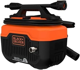 Resim Black + Decker 1300 Watt, 110 Bar Yatay Basınçlı Yıkama Makinesi, BEPW1300H-QS 