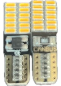 Resim T10 W5w 6+6 Amber Turuncu 12v Canbus Park Led 