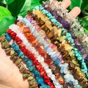 Resim 5-8mm Düzensiz Çip Çakıl Doğal Akikler Turkuazlar Ametistler Granat Taş Boncuklar DIY Bileklik Aksesuarları Takı Yapımı için 16 inç 