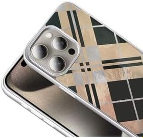 Resim Zipax Apple İphone 15 Pro Max İle Uyumlu Kılıf Desenli Şık Tasarım Zr Mep Kahverengi 