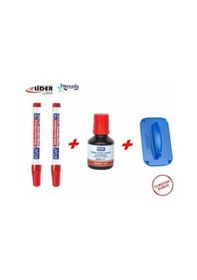 Resim Kraf Tahta Kalemi 770 2 Adet Kalem +1 Adet 445G Mürekkep+1 Silgi Kırmızı 