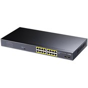 Resim Cudy GS1020PS2 16 Port Gigabit 200 W 250M Poe+ Gigabit SFP Cctv Vlan Metal Switch Cudy