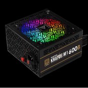 Resim GAMDIAS 600W 80+ KRATOS E1-600 12cm RGB Fanlı Power Supply Gamdias