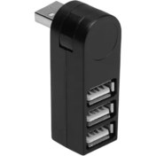 Resim Fashing Mini Taşınabilir Döner USB 3.0 Hub Spinner 3 Portlu USB Hub Type-C Döner Dock Hub (Yurt Dışından) 