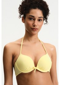 Resim Penti Sarı Push Up Destekli Bikini Üstü 