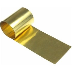 Resim 1 Adet 0.01-0.3 Mm X10-200 Mm X 1000 Mm Pirinç Metal İnce Sac Folyo Plaka Kalın 0.01-0.3 Mm 0.1mm - 50 X 1000 Mm 
