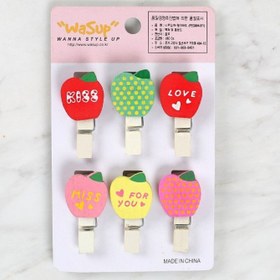 Resim Loren Dekoratif Elma Desenli Mandal 6'lı 