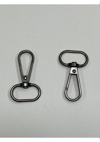 Resim Karantuhafiye Çanta Kancası / Klasik Model/ 2 Li Set Antrasit Antrasit 