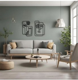 Resim Dekoratif Metal Sanatı Çizgisel Picasso Picasso Linear Metal Duvar Tablosu Sanat 