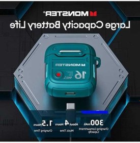 Resim Treasures Monster Xkt16 V5.3 Bluetooth Kulaklık, Beyaz, Kablosuz, Hifi, Düşük Gecikmeli Oyun Kulaklığı 