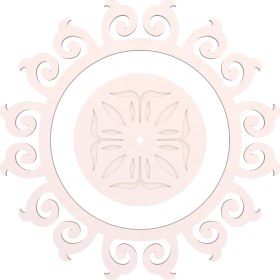 Resim Motifpiyer Lamba Tavan Göbeği 53-Motifli-Yuvarlak-1-Dış Çıtalı 