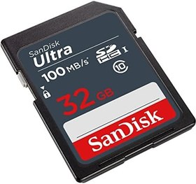 Resim SanDisk Ultra 32GB SDHC Memory Card 100MB/s 