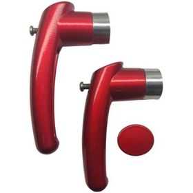 Resim Çaydanlık Sapı Takımı Kulp Tutamak Seti Parlak Kırmızı Yanmaz 