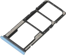 Resim Xiaomi Redmi 10A Uyumlu Sim Tepsisi Sim Kart Yuvası Mavi 