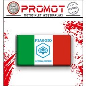 Resim Piaggio 3d Damla Logo Sticker 7x4cm 1 