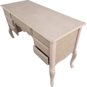 Resim Bengi Ticaret Bengi Makyaj Masa Dresuar 7çekmece Klasik Model Kayın Aslan Ayak Ham Ahşap Mdf El Yapım 