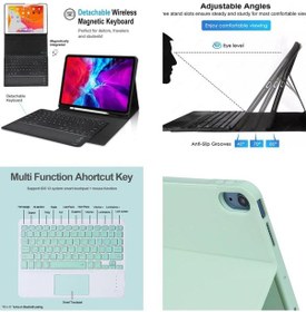 Resim Apple Uyumlu iPad Pro 11 1.nesil Kablosuz Klavyeli Kılıf Mobax A1980 A2013 A1934 A1979 Kılıf 