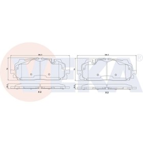 Resim Veka FREN BALATA ON AUDI Q7 (4M) 3.0 TDI 2015- / Q7 (4M) 3.0 TFSI 2015- / A4 (8W2,B9) 