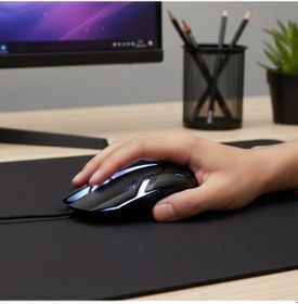 Resim Konyax Usb Kablolu Işıklı 3d Optik Mouse Diğer 