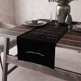 Resim Merdiven Siyah - Şiir Runner Örtü 