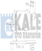 Resim KALE 348100 Turbo Radyatoru Intercooler (RENAULT: CLİO İI 01- SYMBOL 1.5DCİ 99 7700436091 (WF472754) 