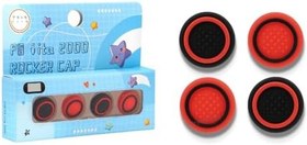 Resim Lianxiaw Psvita PS Vita PSV 1000 2000 İnce Oyun Konsolu için 4 ADET Silikon Thumbstick Kavrama Kapağı Joystick Analog Koruyucu Kapak Kılıfı (Nokta Siyah Kırmızı) 