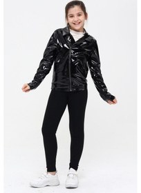 Resim Kız Çocuk Deri Ceket 51262-rugan 