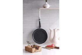 Resim Znp Home Sanat | Granit Tava 32 cm Lüx Tek Kulplu Tava 