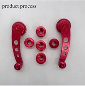 Resim Meridiangoods Universal Alüminyum Alaşım Pencere Kolu Red İle Arabanızın Pencerelerini Yükseltin Set 