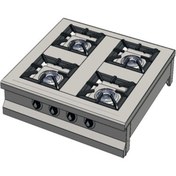 Resim CSA İnox Karacasan Endüstriyel Set Üstü 4 Gözlü LPG Tüplü Ocak 