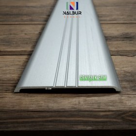 Resim Nalbur Dükkanı Geniş Eşik Profili 5 Cm - Parke Geçiş Profili 85 Cm - Gri (Ekstra Kalın alüminyum) 