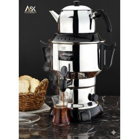 Resim Allians Elektrikli 4,5 L Çelik Semaver Çaycı, Sade ve Şık Tasarım 