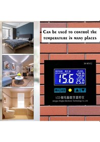 Resim Xindoker Yüksek Hassasiyetli Dijital Termostat -50 C/+110 C, 0.1 C Kontrol, 12v/220v, Büyük Ekranlı 111 Karakter 