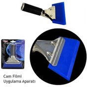 Resim Carub Şeffaf Mavi Cam Filmi Uygulama Aparatı Metal BR1245007 