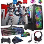 Resim ROGAME i5 12400F 16GB DDR4 1TB m2 8GB RX580 24" Monitörlü Oyun Bilgisayarı (Gaming SET) 