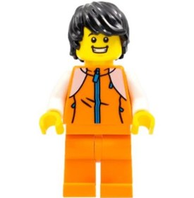 Resim Lego Minifigür Man Orange Tracksuit Hol267 