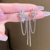 Resim 1 Çift y2k Kişilik Moda Trend Bebek Yıldız Püskül Tasarımı Kadınlar Günlük Parti Festival Moda Küpeler 