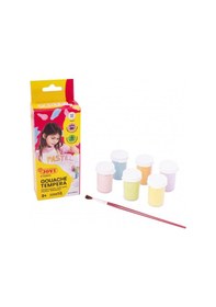 Resim Jovı 520p Guaj Boya 15ml Kavanoz + Fırça Pastel Renkler - 6'lı Kutu Renksiz 