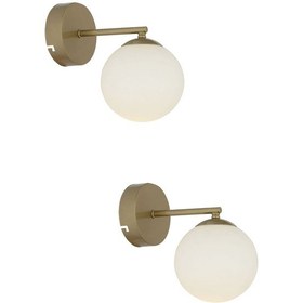 Resim Elvin Eskitme Boyalı 2'li Aplik Seti Yatak Odası-Yatak başı,Cafe, Eskitme 