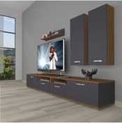 Resim Decoraktiv Eko 5220d Mdf Tv Ünitesi Tv Sehpası - Ceviz - Antrasit 