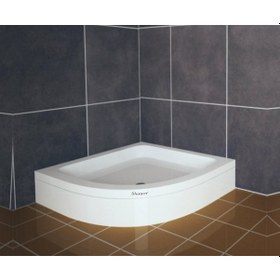 Resim Shower 75X75 Oval Duş Teknesi 