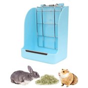 Resim Youtek Mavi Plastik Pet Yem Sepeti - Kemirgenler İçin Ot/alfalfa Depolama Aleti - Kafes İçi Temizlik Ve Doğal Beslenme Deneyimi Sağlar 18x14x9cm 